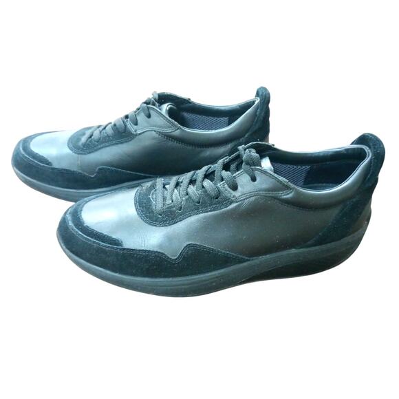 MBT AZIZI WALK LITE LACE UP BLACK CALF RUNNING SHOES MENS 10 - 10.5 - Picture 2 of 12